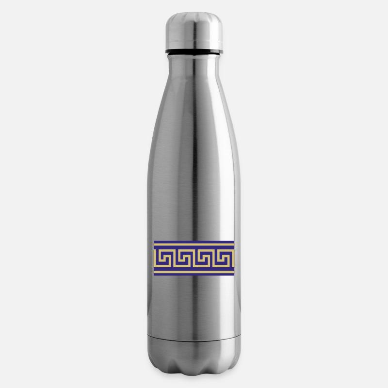 Mäander - Isolierflasche - Lightsilver