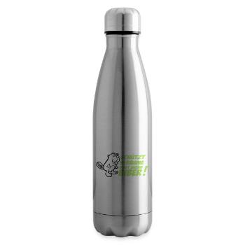 Protects the trees - eat more beavers! - Insulated Water Bottle - silver - Right