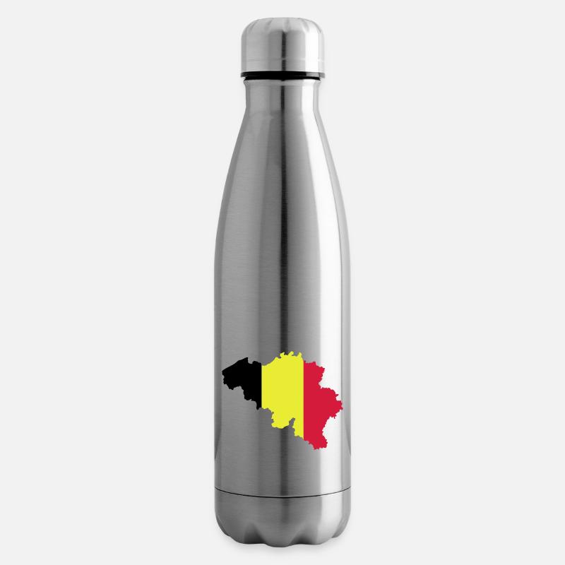 Belgique - Bouteille isotherme - argent clair