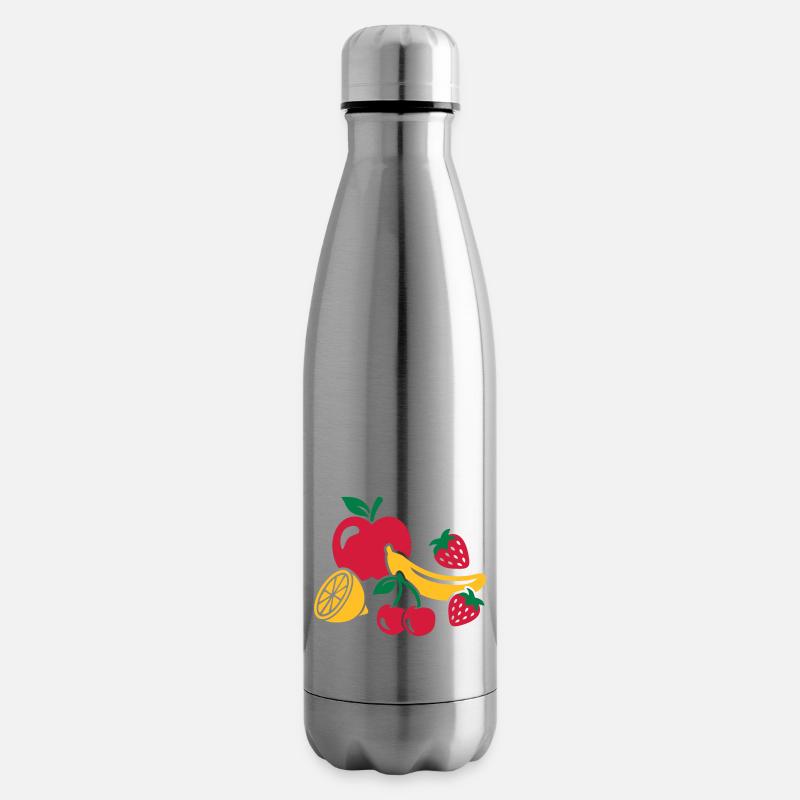 Obst - Isolierflasche - Lightsilver