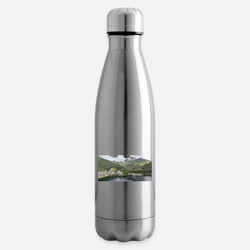 Hellesylt panorama vie - Bouteille isotherme - argent clair