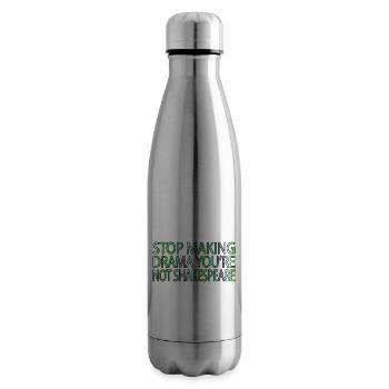 school book fan frequent readers book connoisseur - Insulated Water Bottle - silver - Right