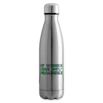 Health Informatics Specialist Shirts Gift Idea - Insulated Water Bottle - silver - Right