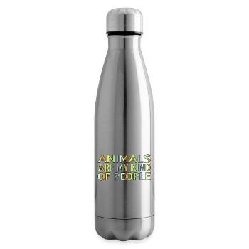 animal rights activists animal welfare present - Isolierflasche - Lightsilver - Rechts