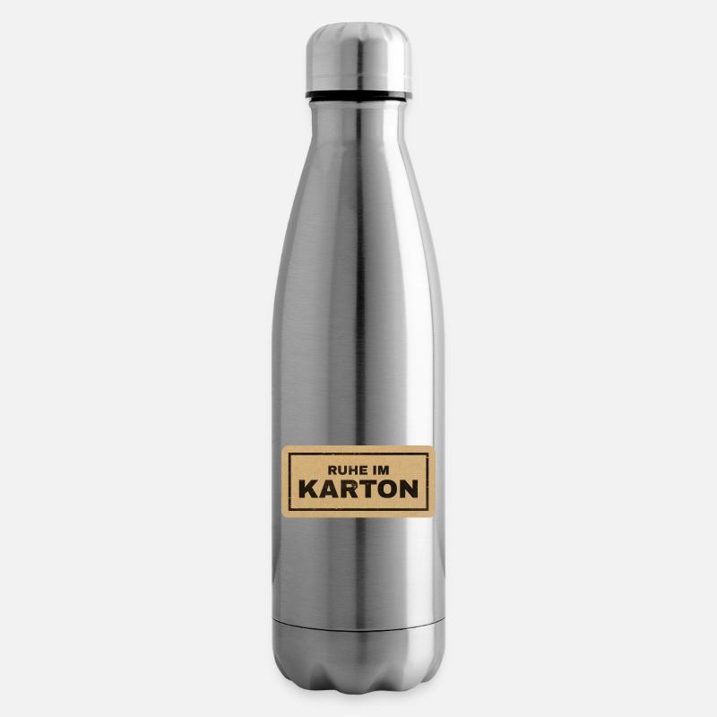 Ruhe im Karton - Isolierflasche - Lightsilver