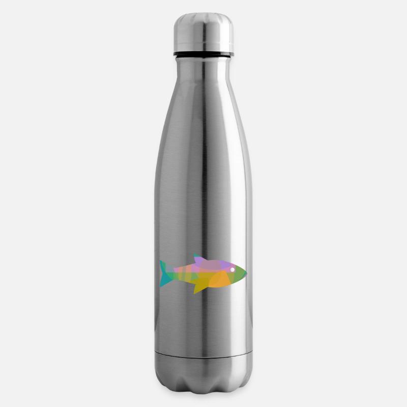 Fisch - Isolierflasche - Lightsilver