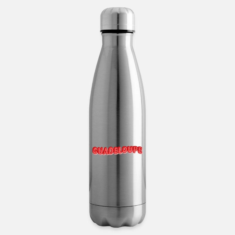 La Guadeloupe comme vacances - Bouteille isotherme - argent clair