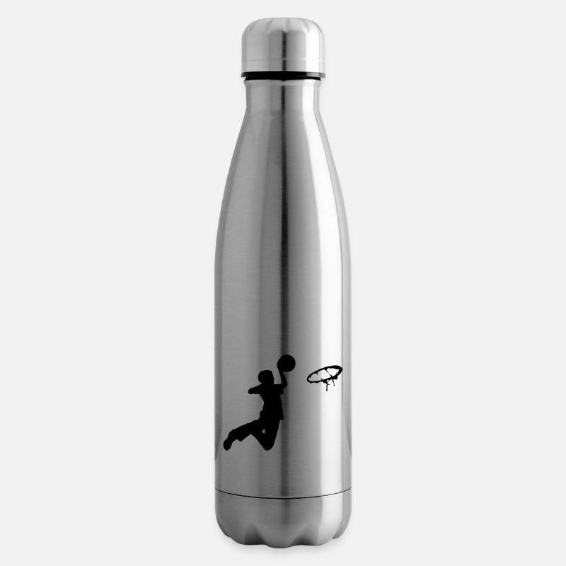 basketball - Bouteille isotherme - argent clair