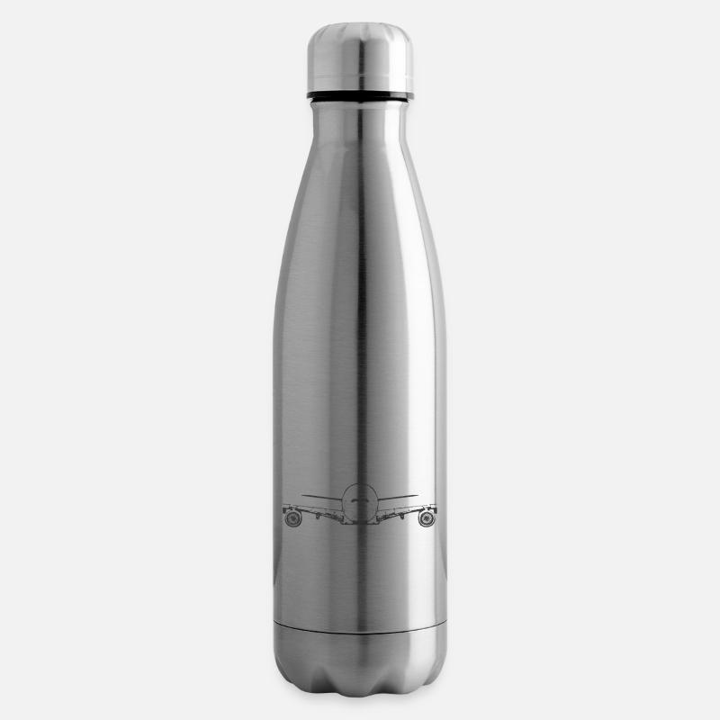Flugzeug Airbus A380 - Isolierflasche - Lightsilver