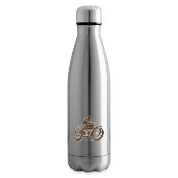 Classic moto bike motorcycle - Insulated Water Bottle - silver - Right