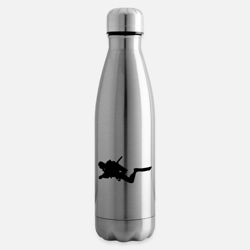 Taucher Tauchen - Isolierflasche - Lightsilver