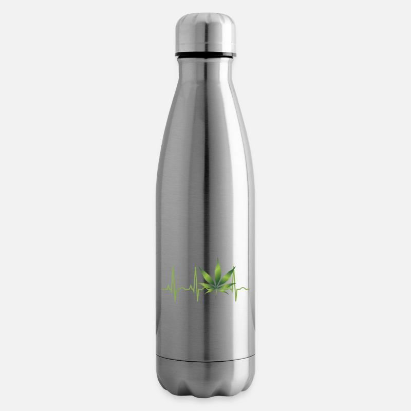 Cannabis Hanf THC 420 - Isolierflasche - Lightsilver