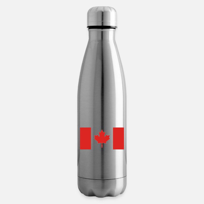 Kanada Flagge - Isolierflasche - Lightsilver