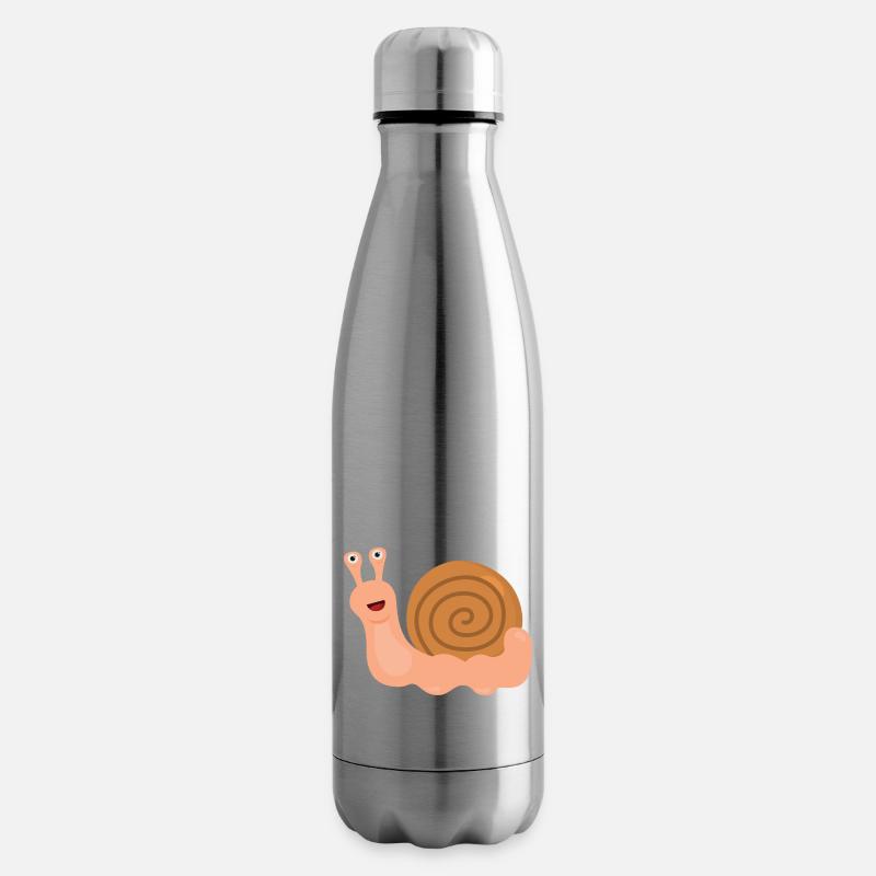 Escargot - Bouteille isotherme - argent clair