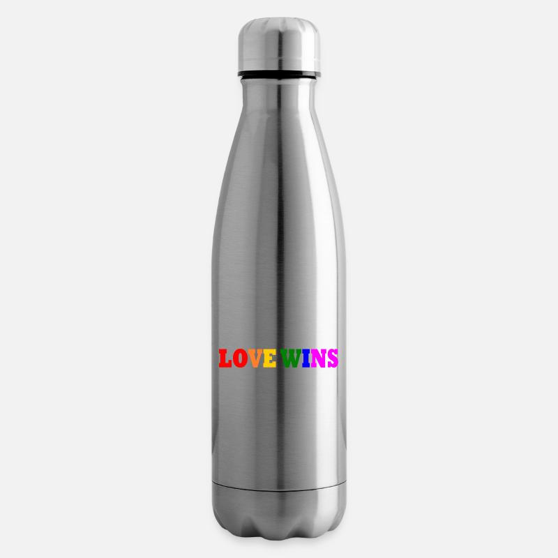 Love wins - Isolierflasche - Lightsilver