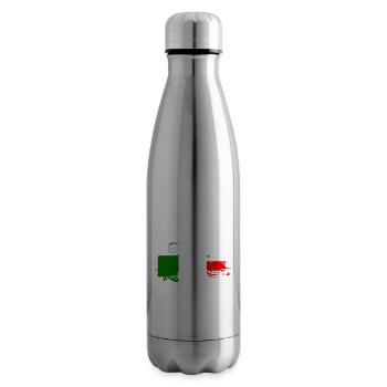 Italie Italie Italie Rome Europe Italie Italie Milan - Bouteille isotherme - argent clair - Droite