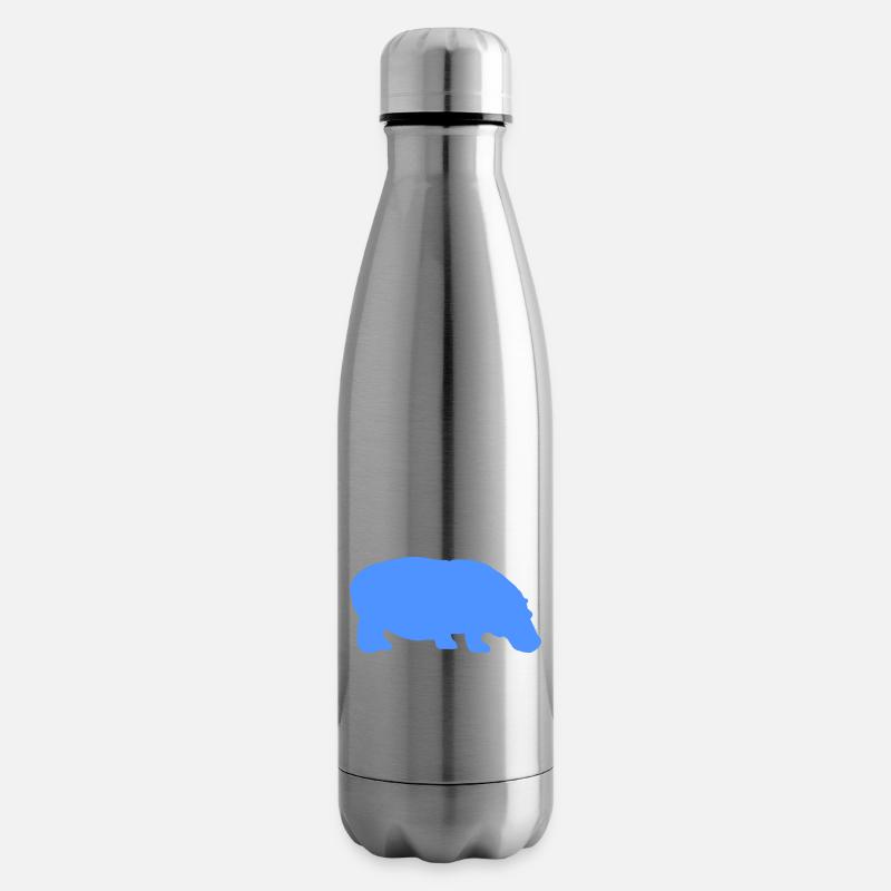 nilpferd - Isolierflasche - Lightsilver