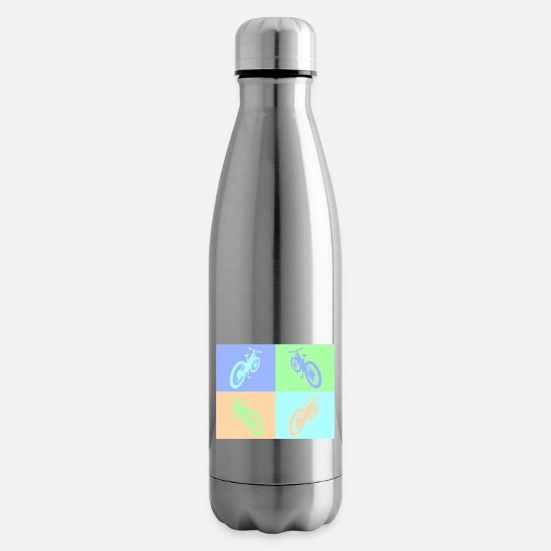 MTB Pop Art pastel - Isolierflasche - Lightsilver