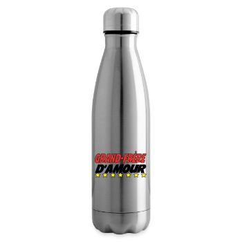 Grand Frère d'amour - Bouteille isotherme - argent clair - Droite