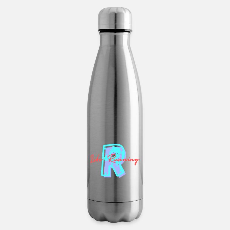R Like Running - Bouteille isotherme - argent clair
