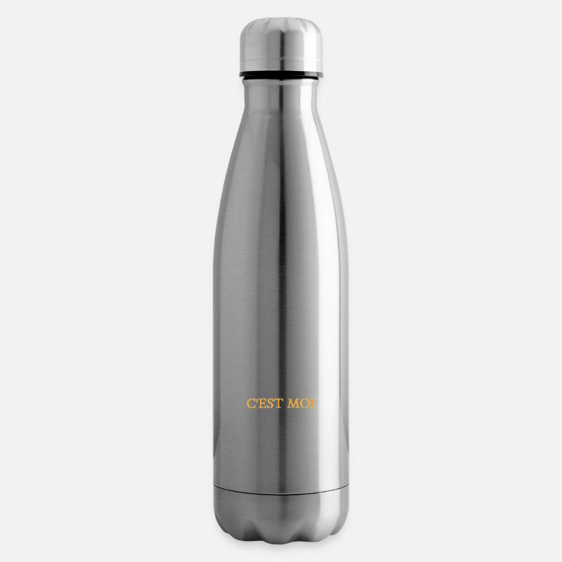 T-shirt c'est qui le patron C'est moi le patron! - Bouteille isotherme - argent clair