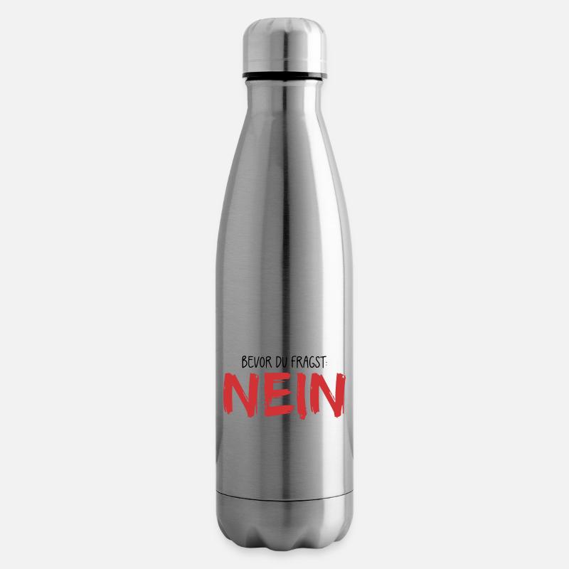 Bevor du fragst Nein - Isolierflasche - Lightsilver