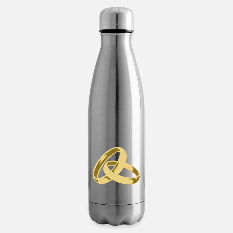 Wedding Rings - Isolierflasche - Lightsilver