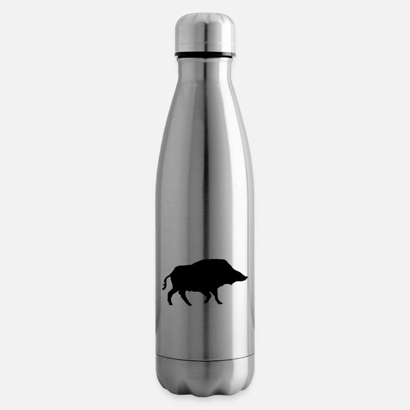 Wildschwein - Isolierflasche - Lightsilver