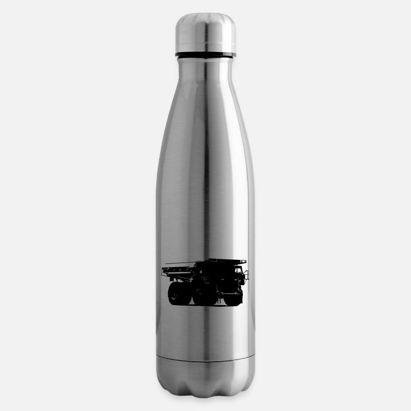 Muldenkipper - Bouteille isotherme - argent clair
