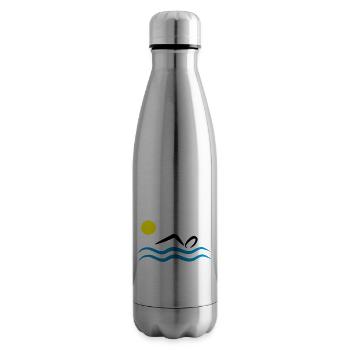 natation - Bouteille isotherme - argent clair - Droite