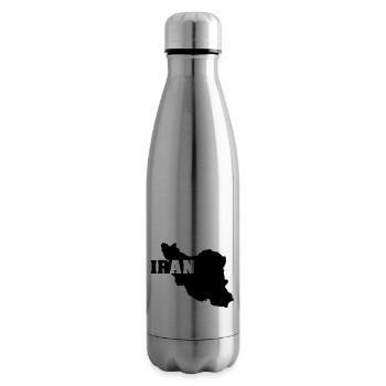 Iran (ID: 002004) - Bouteille isotherme - argent clair - Droite