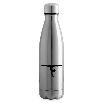 turnerin handstand bodenturnen kunstturnen - Isolierflasche - Lightsilver - Rechts