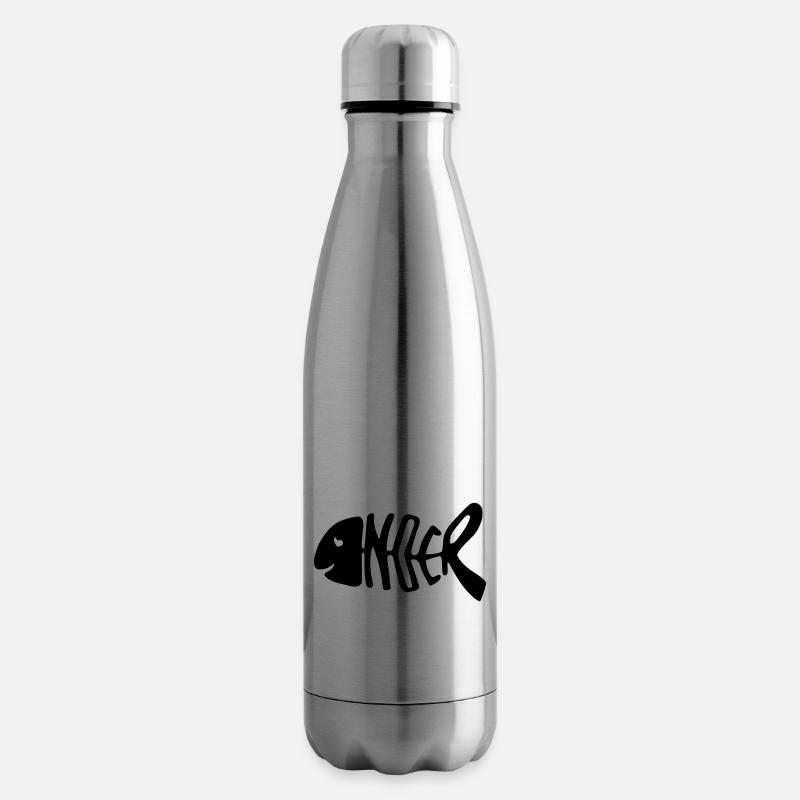 Noer Fisch exitshirt - Isolierflasche - Lightsilver