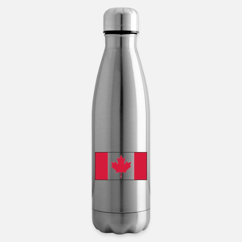 Kanada Flagge - Isolierflasche - Lightsilver