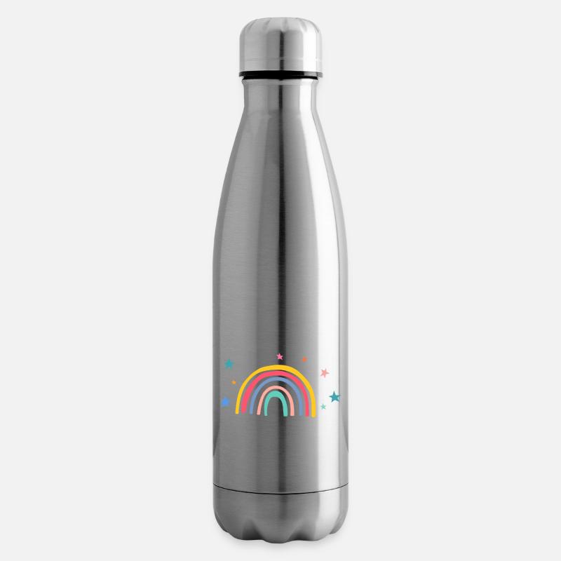 Rainbow - Insulated Water Bottle - silver