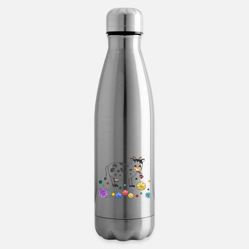 Kuh - Isolierflasche - Lightsilver