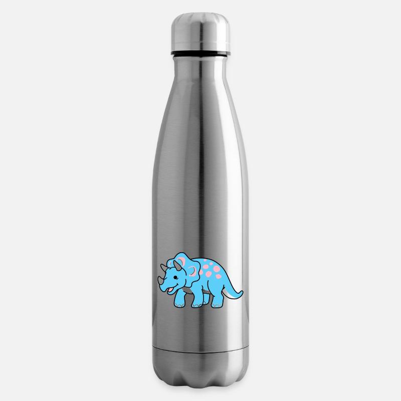 Trans Pride Triceratops - Bouteille isotherme - argent clair