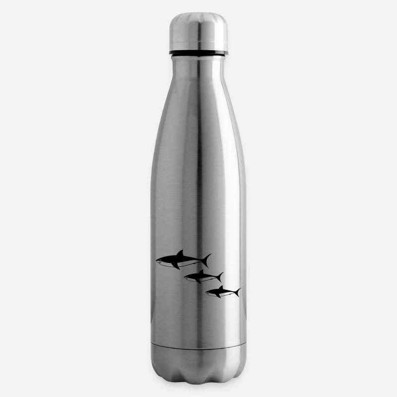 Requins - Bouteille isotherme - argent clair