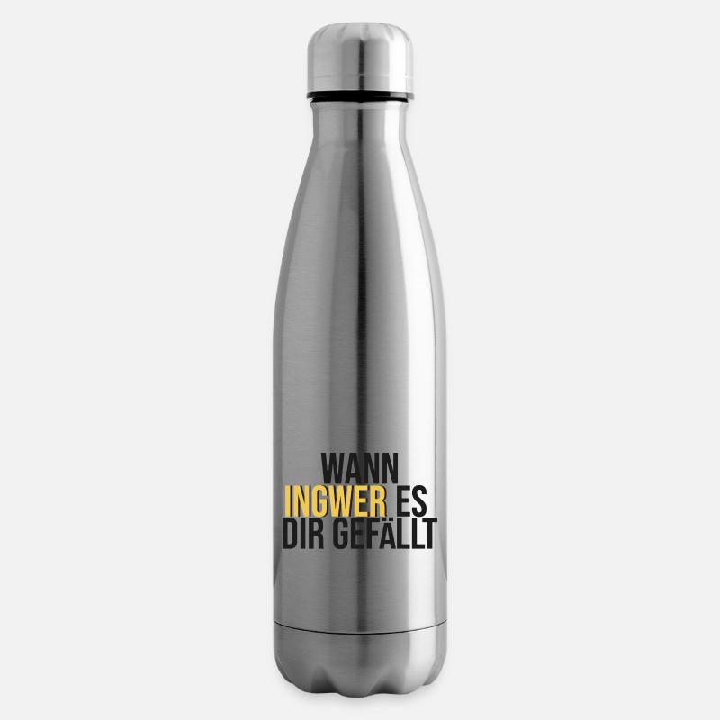 Wann Ingwer es dir gefällt - Isolierflasche - Lightsilver