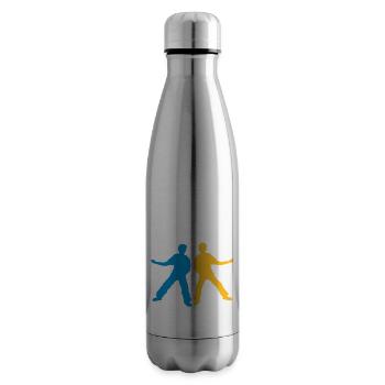 Team 2 Luftgitarre Freunde - Isolierflasche - Lightsilver - Rechts