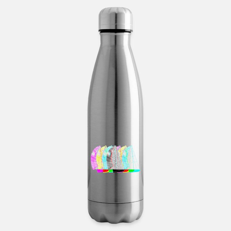 Segelboot PopUp - Isolierflasche - Lightsilver