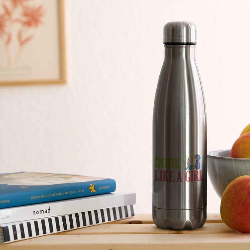 Coder comme une fille Programmeur Codage Bouteille isotherme