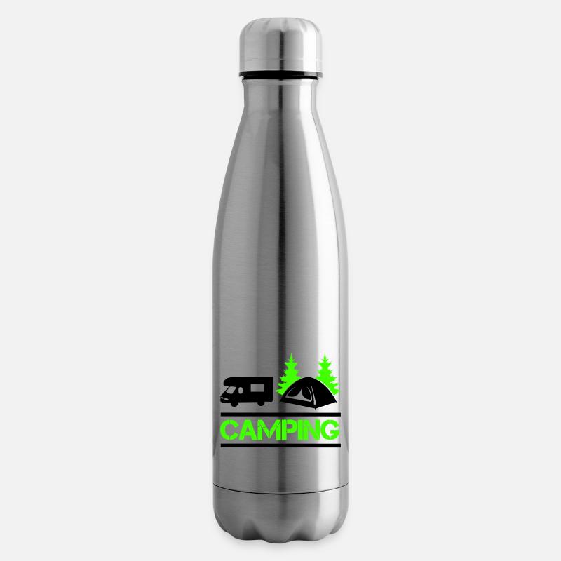 Camping 01 - Bouteille isotherme - argent clair