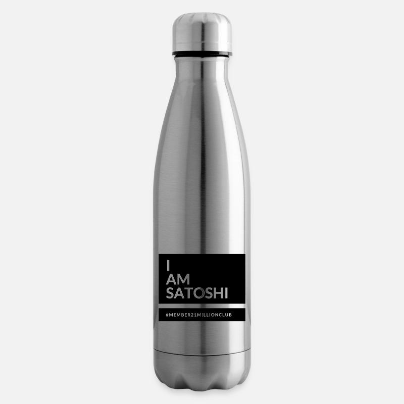 Je suis Satoshi - Bouteille isotherme - argent clair