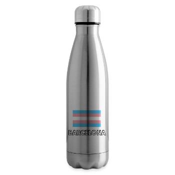 Trans Pride Flagge Barcelona - Isolierflasche - Lightsilver - Rechts