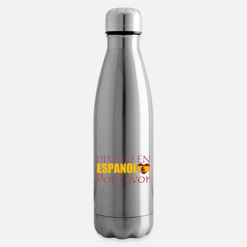 Spanisch Spanisch Lehrer Sprache - Isolierflasche - Lightsilver