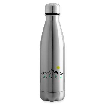 Mountains - Insulated Water Bottle - silver - Right