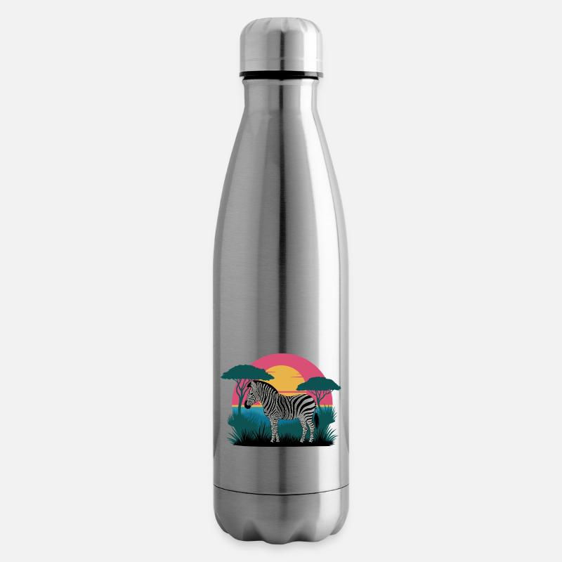 Sunset Zebra - Isolierflasche - Lightsilver