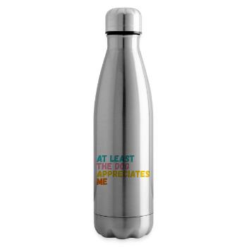 Zumindest weiß mich der Hund zu schätzen - Isolierflasche - Lightsilver - Rechts