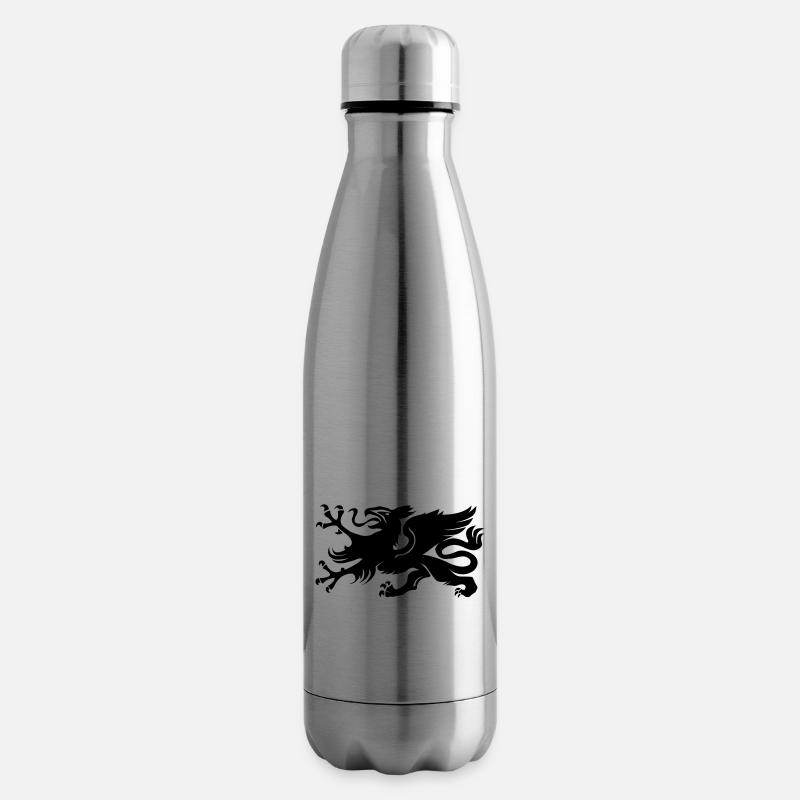 Wappen Rostock Greif - Isolierflasche - Lightsilver